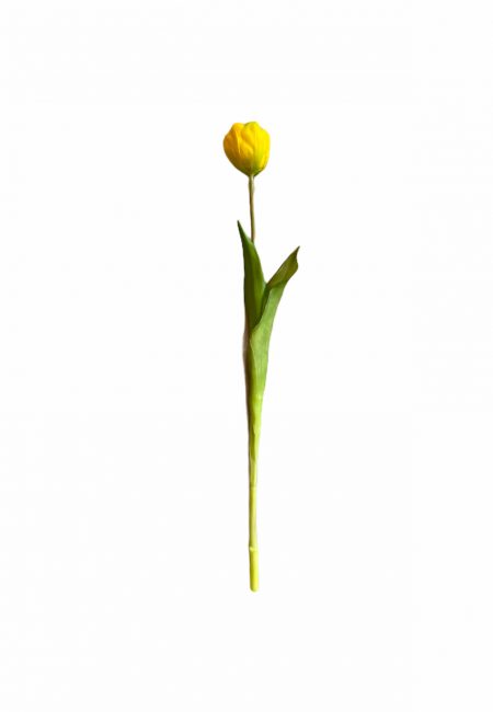 Gele tulp kunstbloem