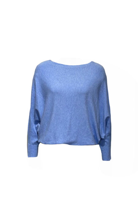 Basic lichtblauwe trui