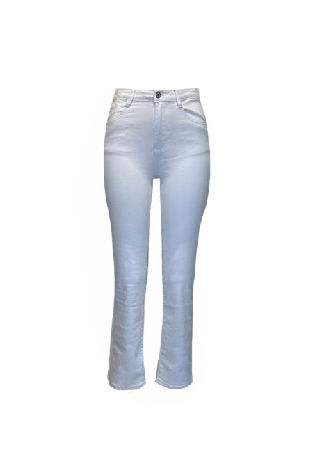 Witte straight jeans
