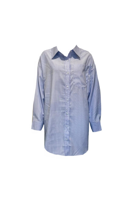 Blauw/wit gestreepte blouse/jurk