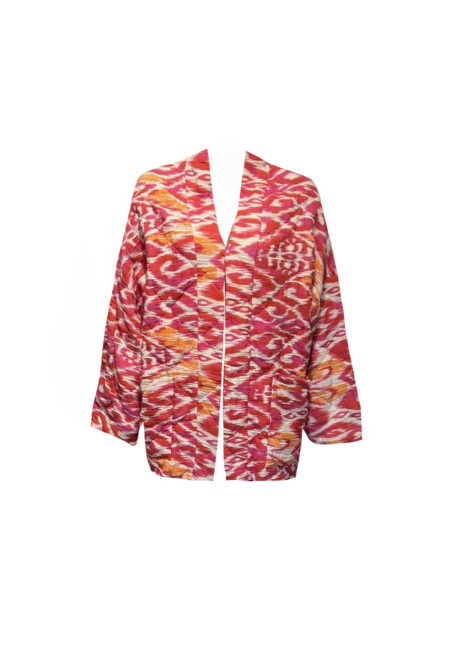 Kimono jasje fuchsia/oranje