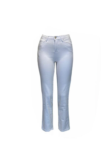 Witte straight fit jeans