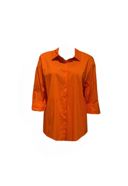 Oranje blouse met stretch