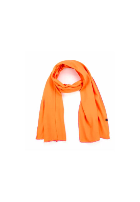 Oranje shawl met printje