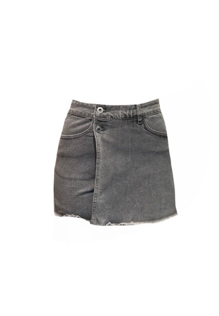 Denim skirt/short grijs