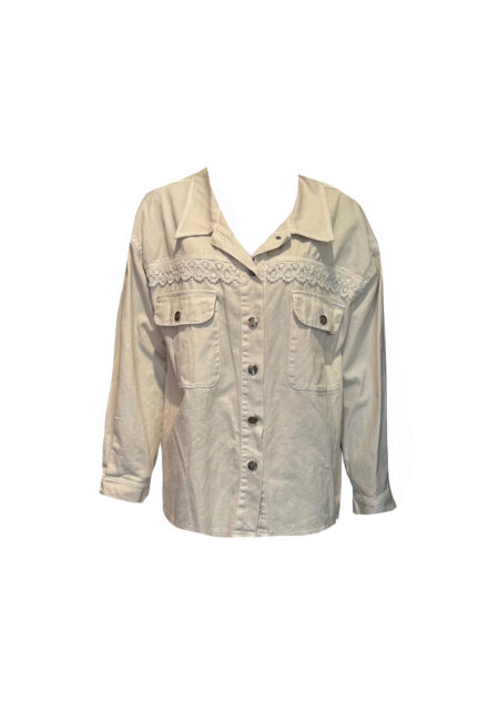 Beige oversized blouse/jasje