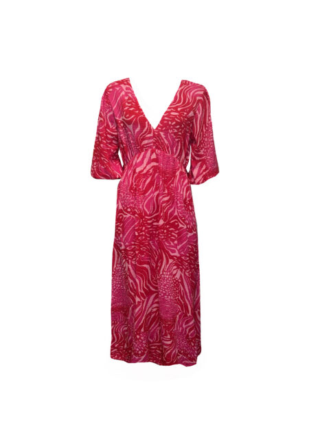 Fuchsia/roze maxi dress