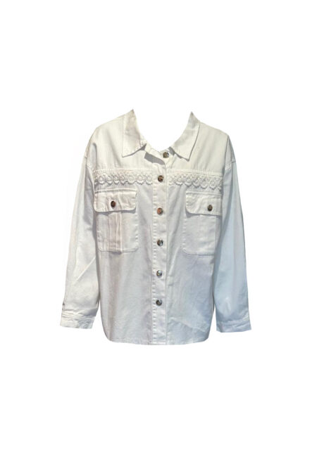 Wit oversized blouse/jasje