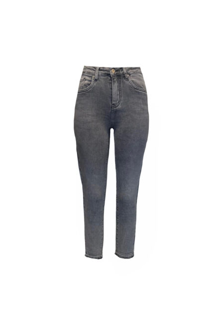 Grijze full stretch skinny jeans