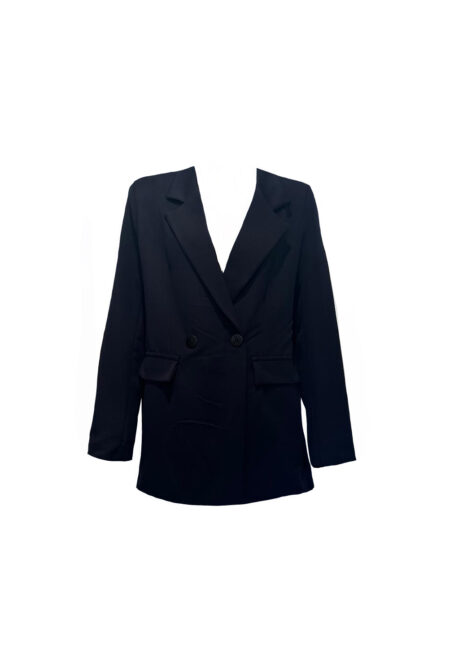 Donkerblauwe oversized blazer