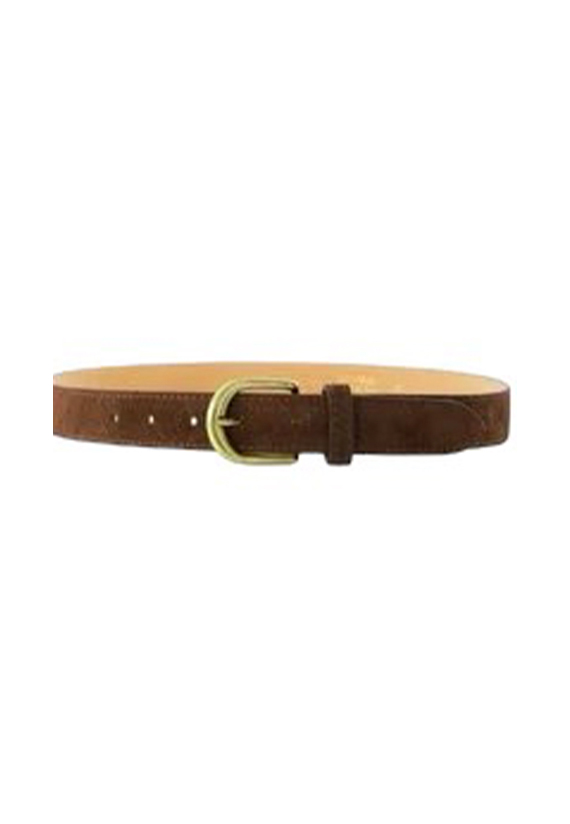 Suede bruine riem 85 cm