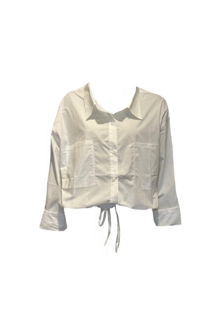 Witte overhemdblouse