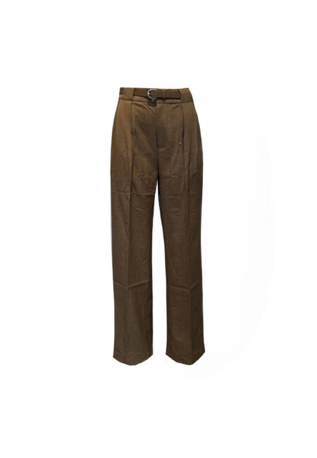 Camel pantalon met rechte pijp