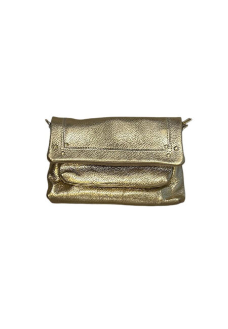 Goud metallic leren tas