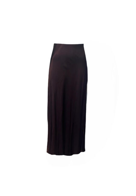 Bordeaux satijnen maxi skirt