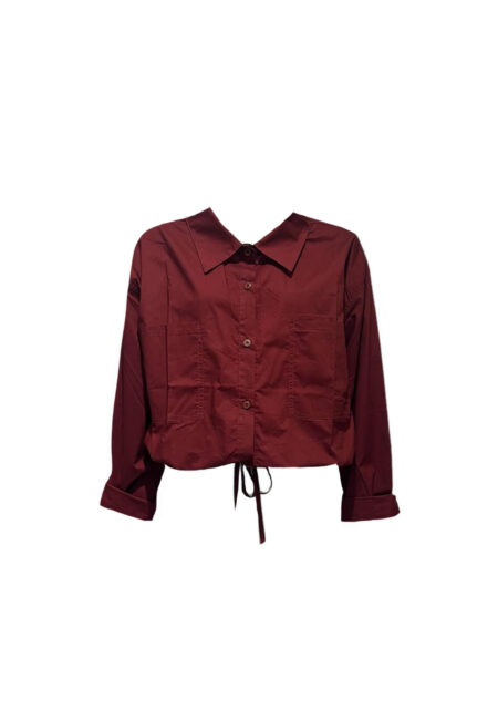 Bordeaux rode  overhemdblouse