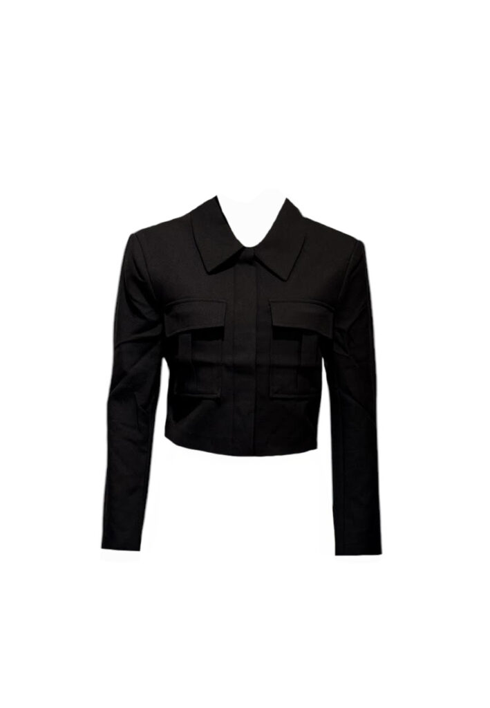 Zwarte cropped blazer