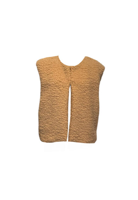 Camel teddy gilet