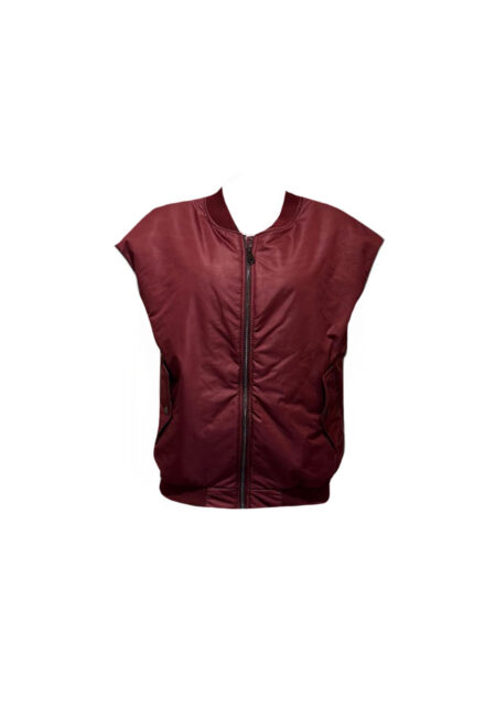 Bordeaux bomber gilet