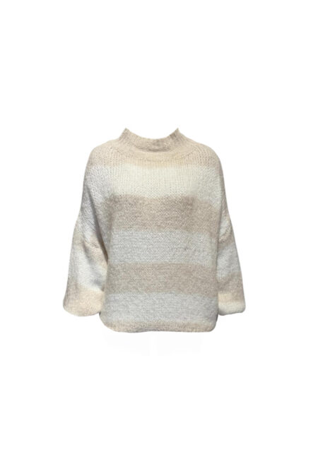 Ecru/beige oversized trui