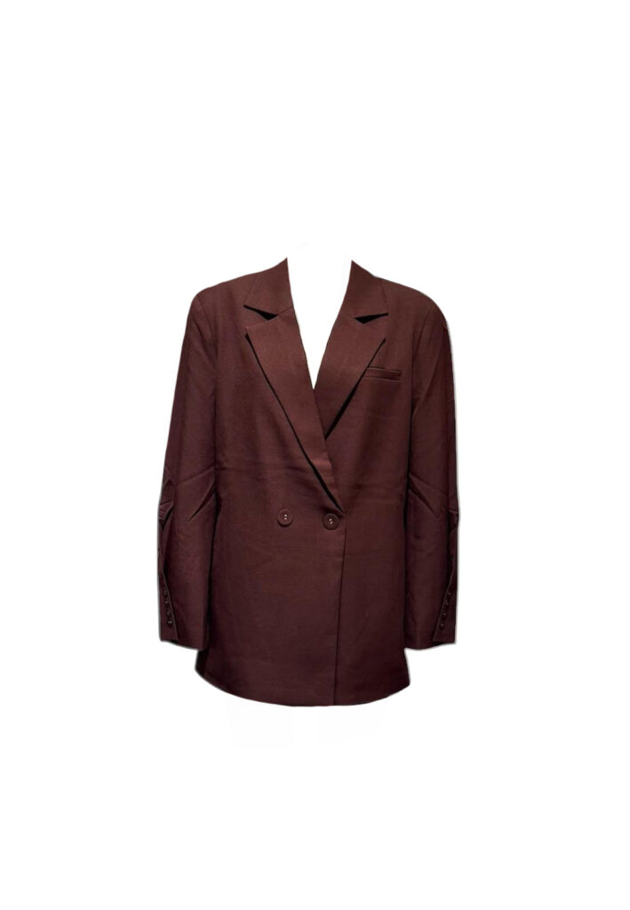 Luxe bordeaux oversized blazer