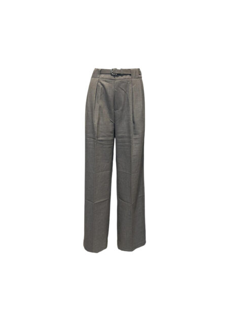 Grijs/taupe pantalon met rechte pijp