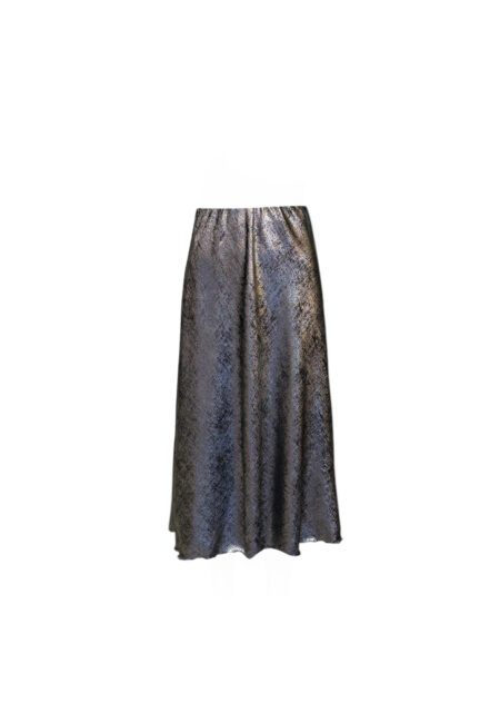 Grijs/zilver metallic rok