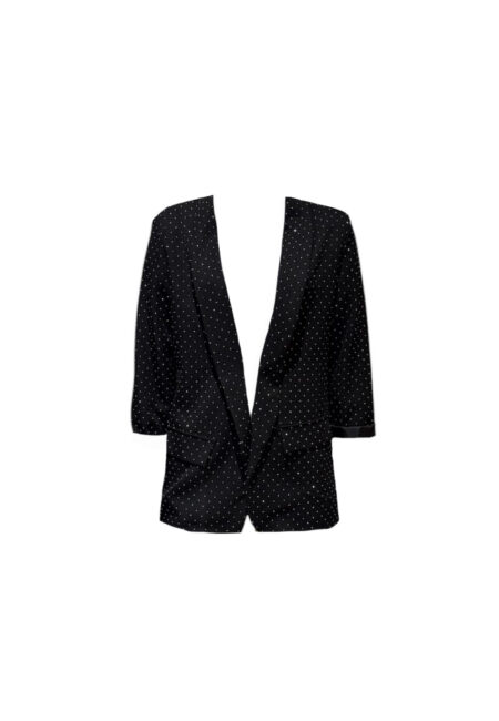 Zwarte blazer met steentjes