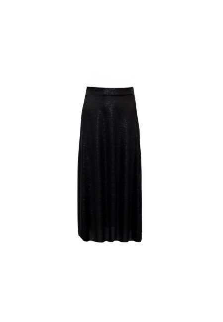 Zwarte metallic rok