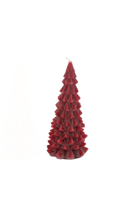 Grote rode kaars kerstboom