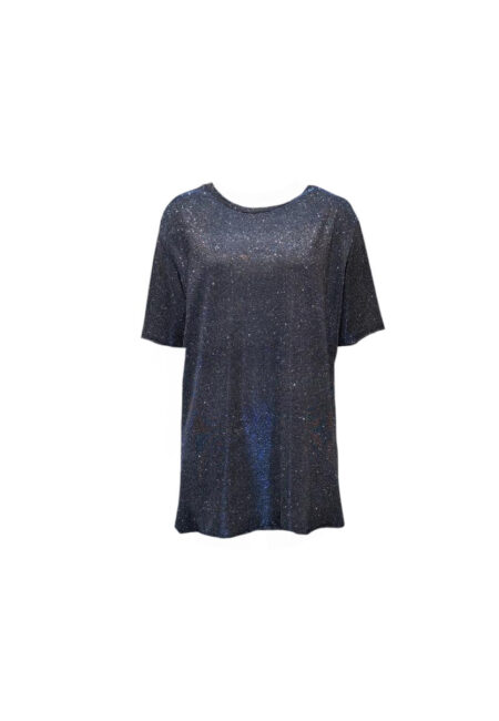 Blauw oversized glitter shirt