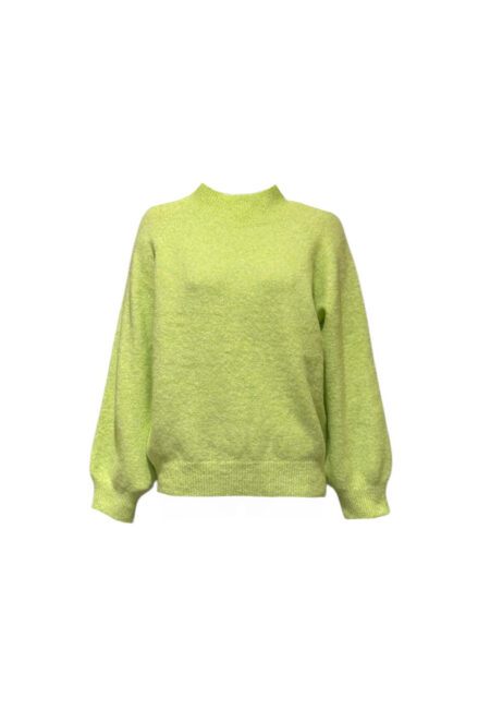 Limoen groene oversized trui