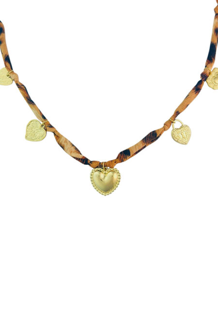 Leopard ketting met bedels