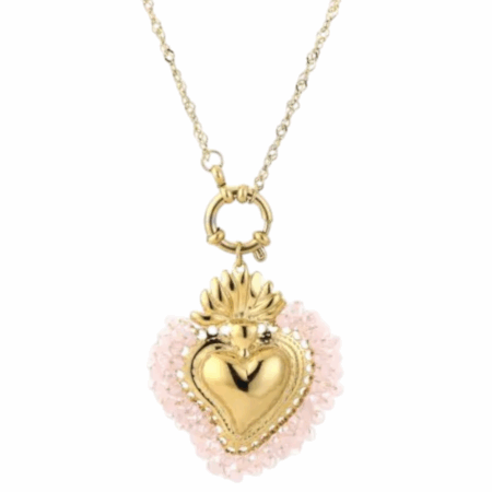 Goudkleurige ketting met hartje