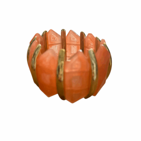 Statement armband met marmerlook