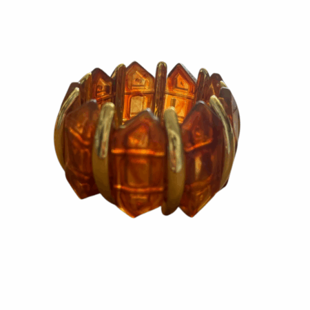 Statement armband bruin