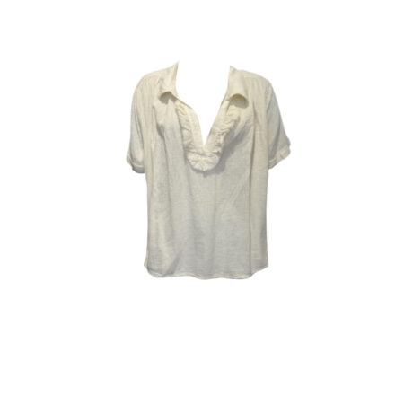 Off white blouse korte mouwen
