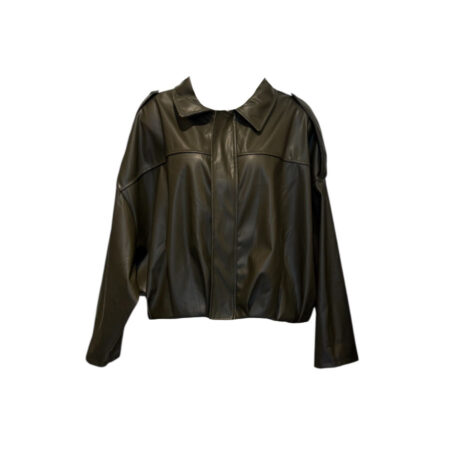 Olijfgroen leer look jack