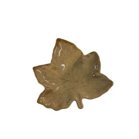 Schaaltje blad beige