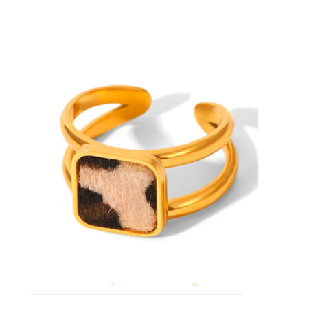 Verstelbare ring met printje