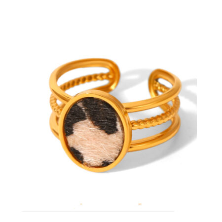 Verstelbare ring met printje