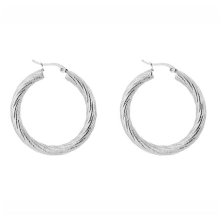 Zilverkleurige creolen