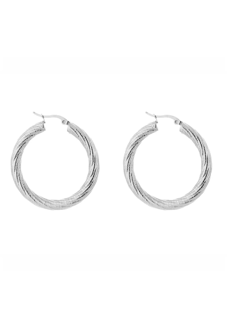 Zilverkleurige creolen