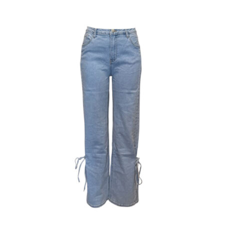 Wide leg jeans lichte wassing
