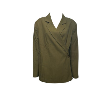 Olijfgroene oversized blazer