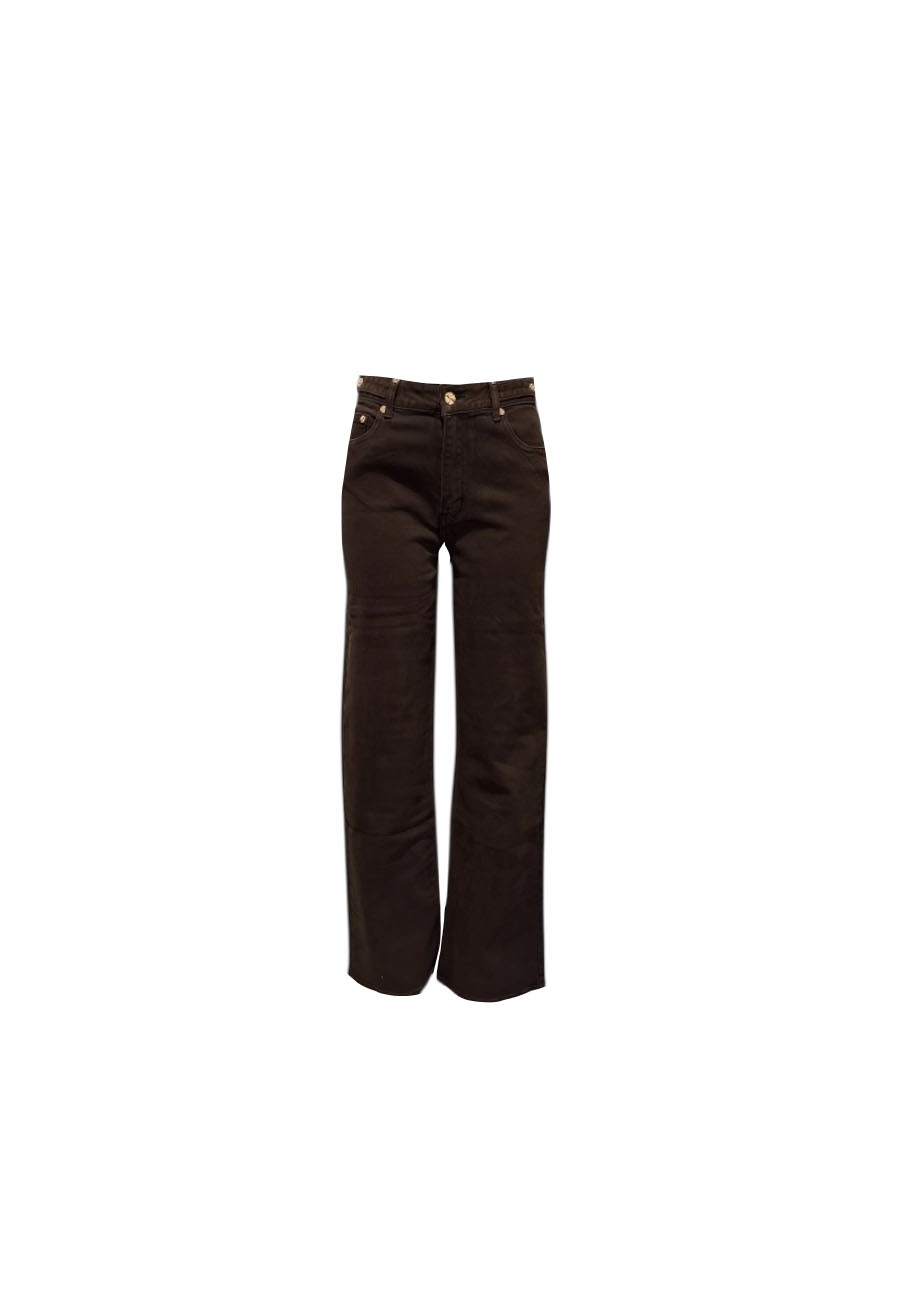 Bruine straight leg jeans