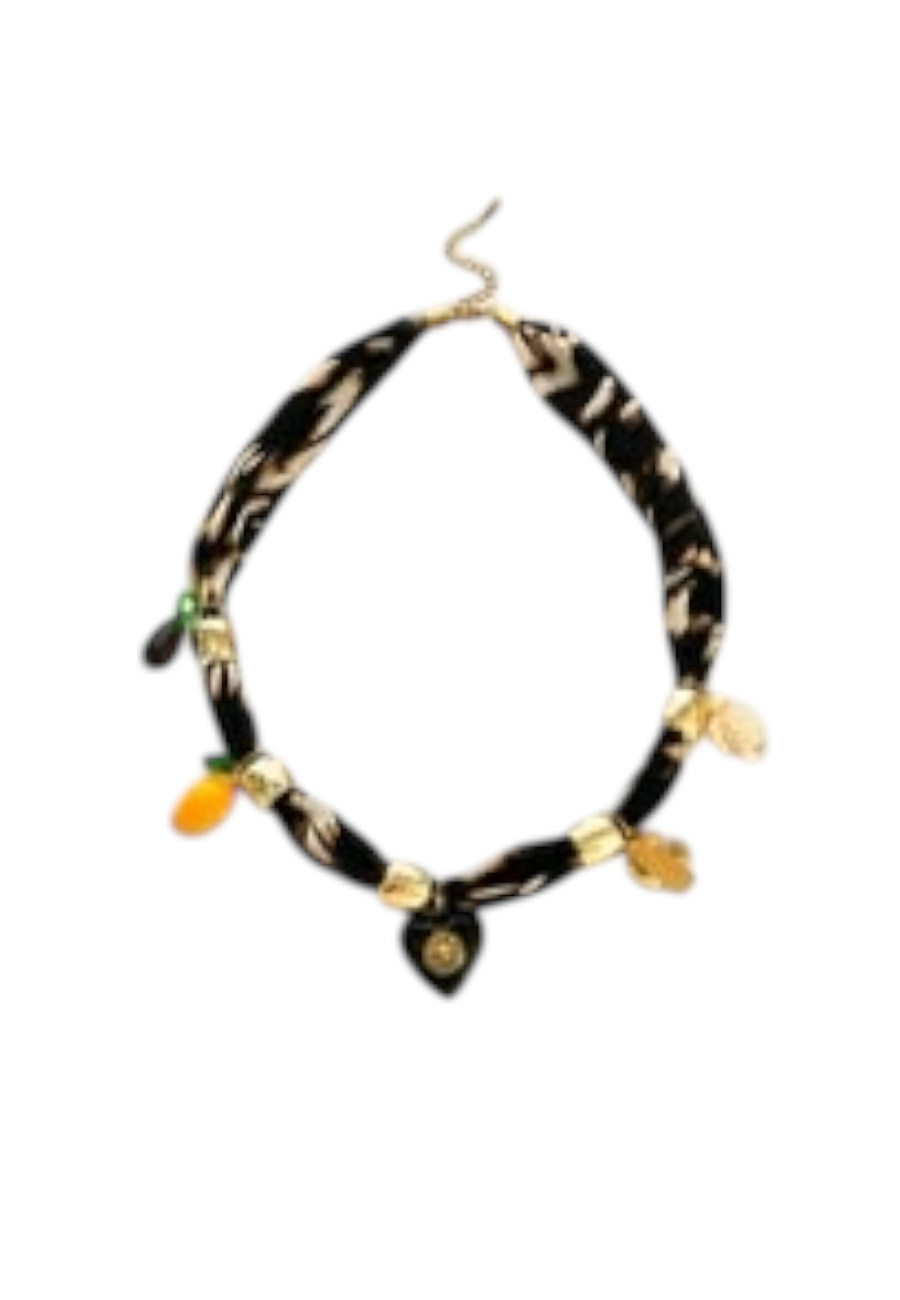 Leopard ketting met hart