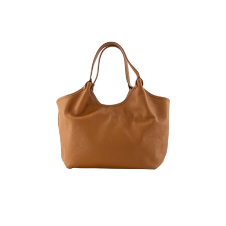 Leren tas cognac
