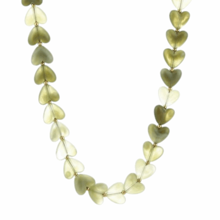 Kralen ketting met hartjes