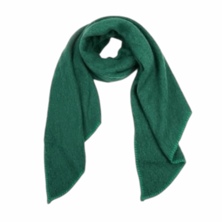 Wollige shawl, groen